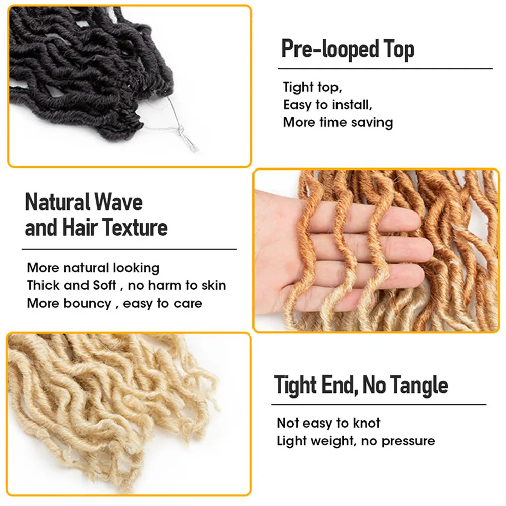 Синтетические Искусственные локоны кудрявые вязаные косички удлинители волос 18