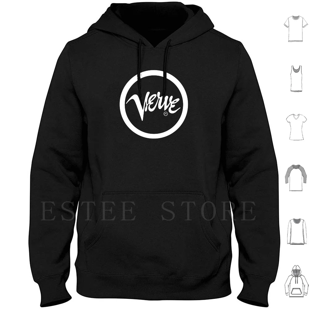 Verve Hoodie Long Sleeve Verve Vintage Vinyl Retro Record Album Music Jazz Band Psychedelic Psych Sinatra