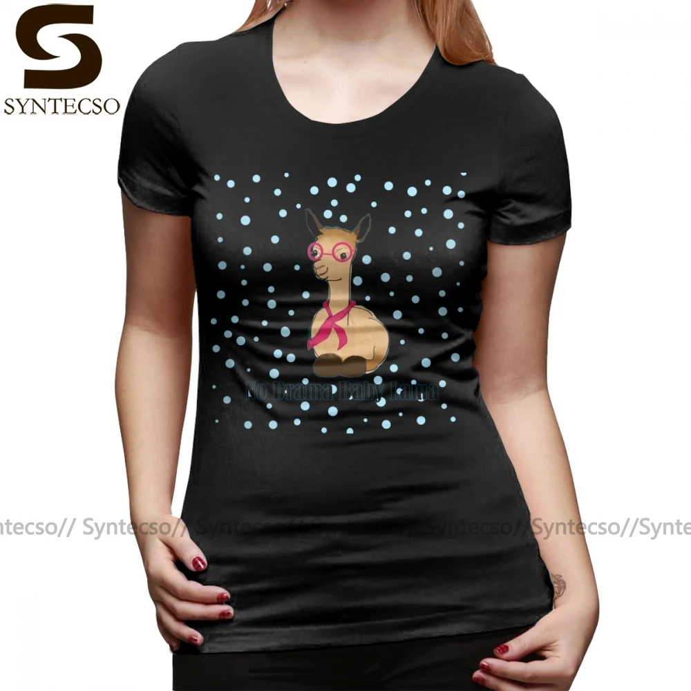 No Drama T-Shirt Baby Lama T Shirt Funny Short Sleeve Women tshirt Pattern Plus Size Street Fashion Ladies Tee | Женская одежда