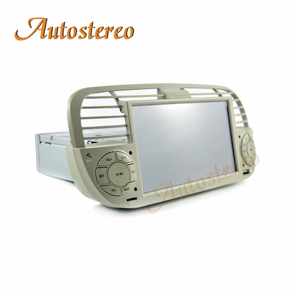 Android 9.0 Car NO DVD Player GPS Navigation For FIAT 500 2007-2014 Multimedia Stereo Head Unit Auto Radio ISP Screen - купить по