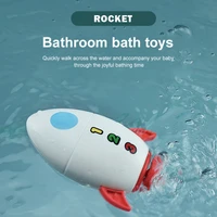 baby bath toy clockwork turbo propelled rocket children water play toys cartoon windup rocket kid bathroom bathing bathtub toys
