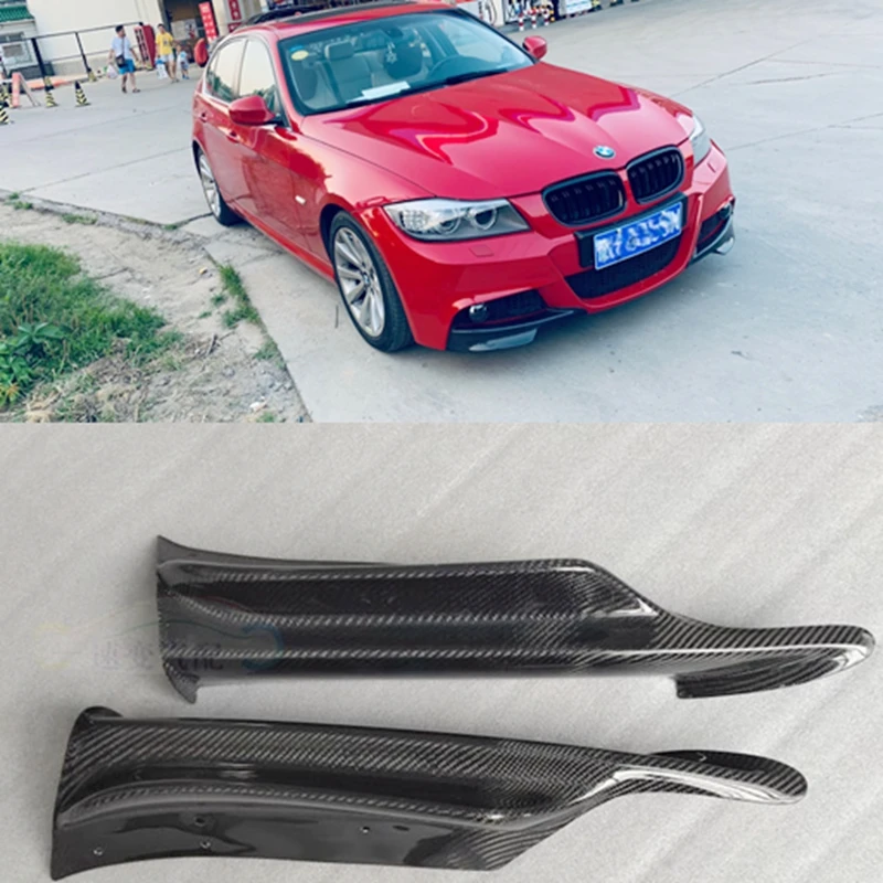 

Передний бампер для губ разветвитель для BMW 325i 335i E90 LCI седан 4-двери 2009 - 2012 фартук крылышками клапанами спойлер из углеродного волокна/FRP