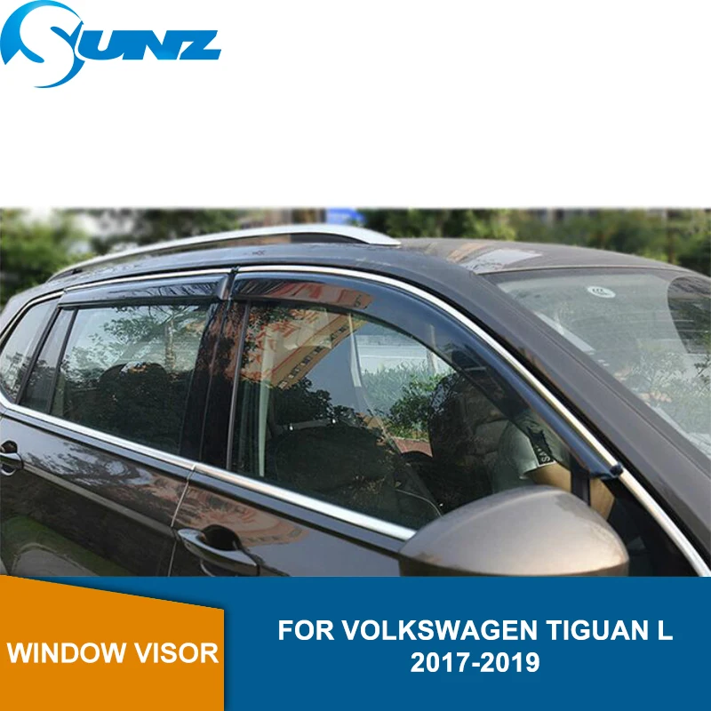 Защита от солнца тенты укрытия для Volkswagen TIGUAN L- дефлекторы боковых окон для Volkswagen TIGUAN L SUNZ