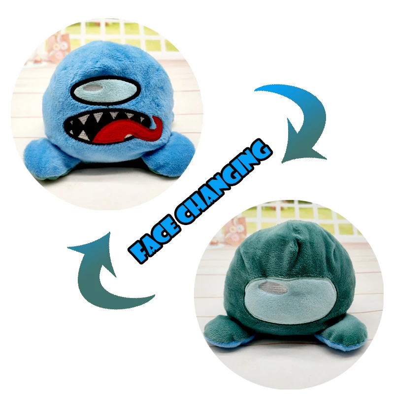

1pcs Reversible Flip Among Us Plush Toy Soft Animal Plush Among Us Stuffed Toy Cute Animal Doll Children Baby Companion Gifts