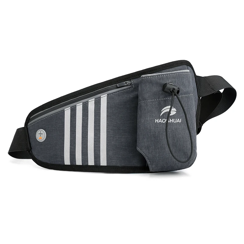 

2020 New Men Running Waist Bag Multifunctional Nylon Waterproof Mobile Phone Cover Sports Bags Outdoor Reflective Belt Bags