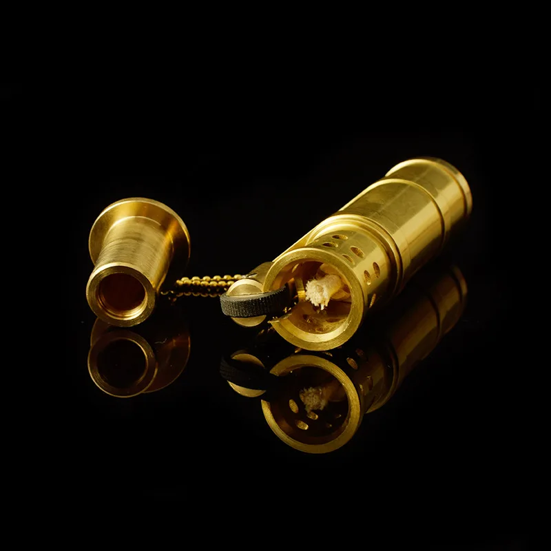 Тяжелая латунная бензиновая зажигалка высококлассная Зажигалка ручной работы