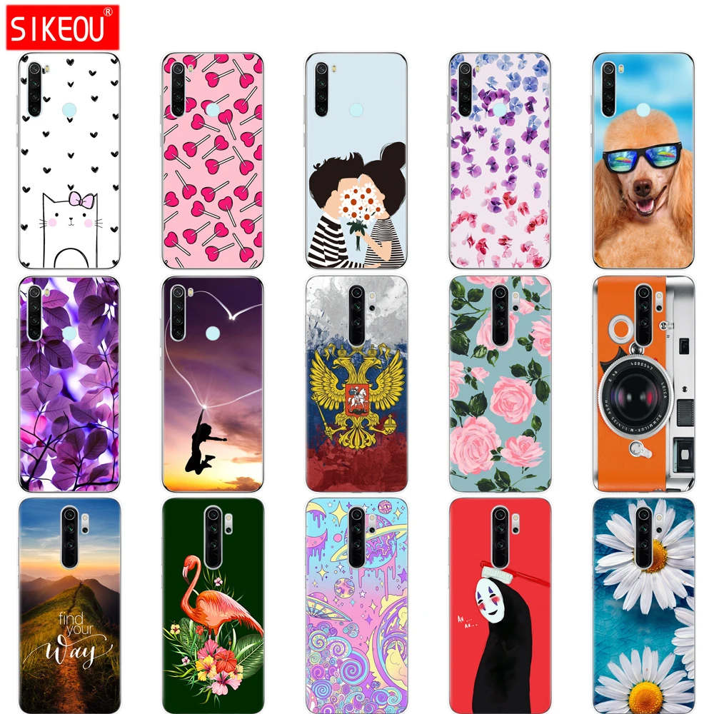 Чехол для xiaomi Redmi Note 8 T, силиконовый мягкий чехол из ТПУ с рисунком для xiaomi Redmi Note 8, чехол Fundas Coque Redmi NOTE 8 PRO, чехол
