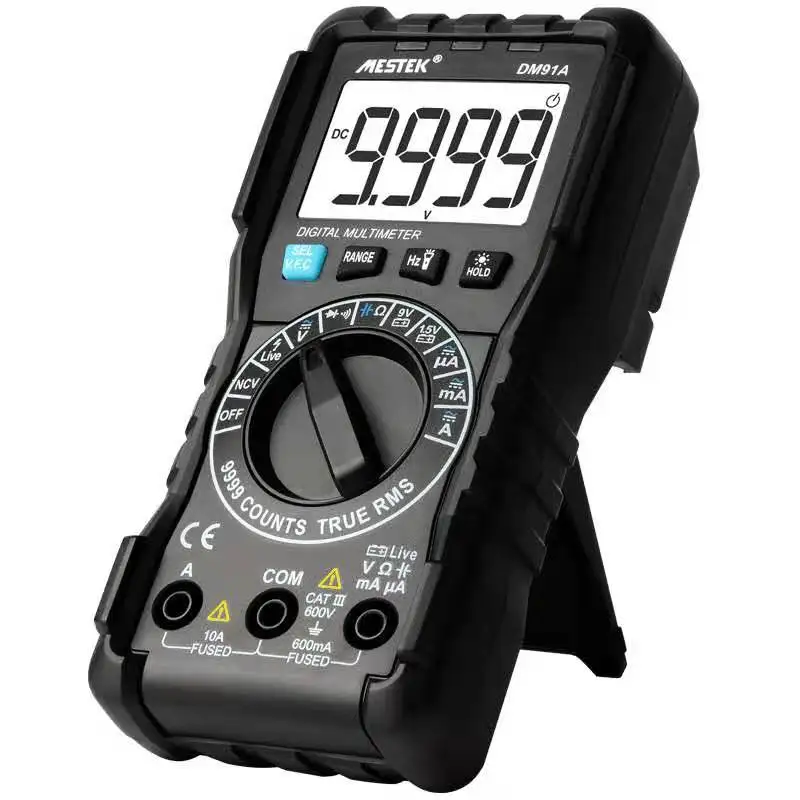

Quiki Mini 100A Digital Clamp Multimeter True RMS Voltage Current Resistance Capacitor Tester Auto Range Multimeter
