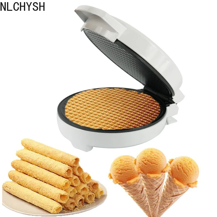 

Household Breakfast Egg Roll Machine Electric Baking Pan Baking Machine Waffle Cone Maker Homemade Ice Cream Cone Machine