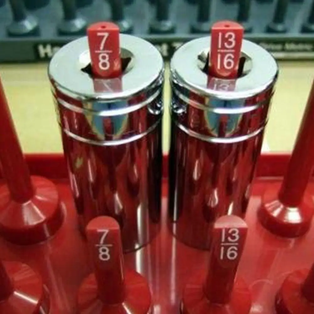 

4Pcs Socket Storage Tray Rack Bracket Storage Tool Metric SAE Plastic Household Machine Tool Rack Tray Storage Box