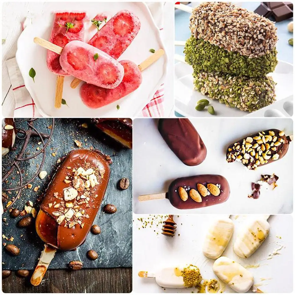 Еда безопасный силиконовая форма для льда формы крема 4 отверстия ледяной куб