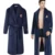 Мужской повседневный халат-кимоно, фланелевый длинный халат на осень и зиму, плотная теплая одежда для сна, ночная рубашка размером 4XL, мужская Свободная Домашняя одежда - изображение