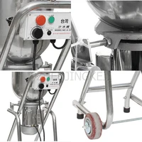 30L Commercial Ice Crusher Floor-standing Machine Smoothie Slushy Maker Large Stainless Steel Jam Cream Stir Equipment 1500W