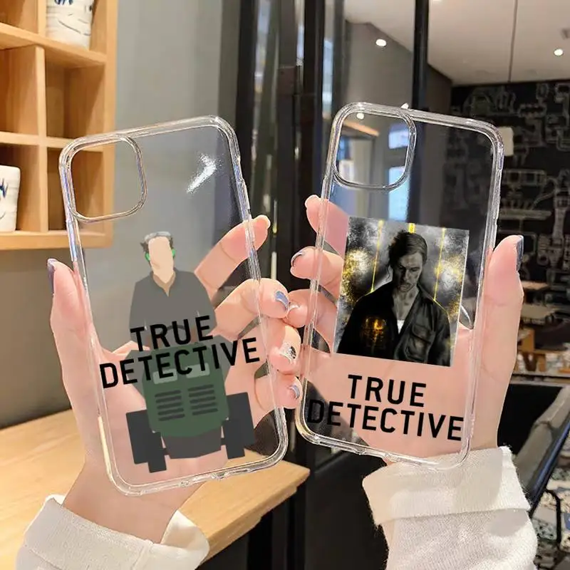 

HBO True Detective Phone Case For iphone 13 12 11 8 7 plus mini x xs xr pro max Transparent soft