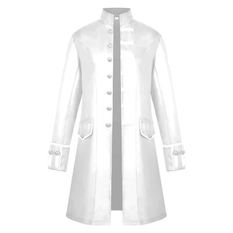 Новинка 2020 Мужское пальто однотонное модное стимпанк Ретро стиль мужская форма