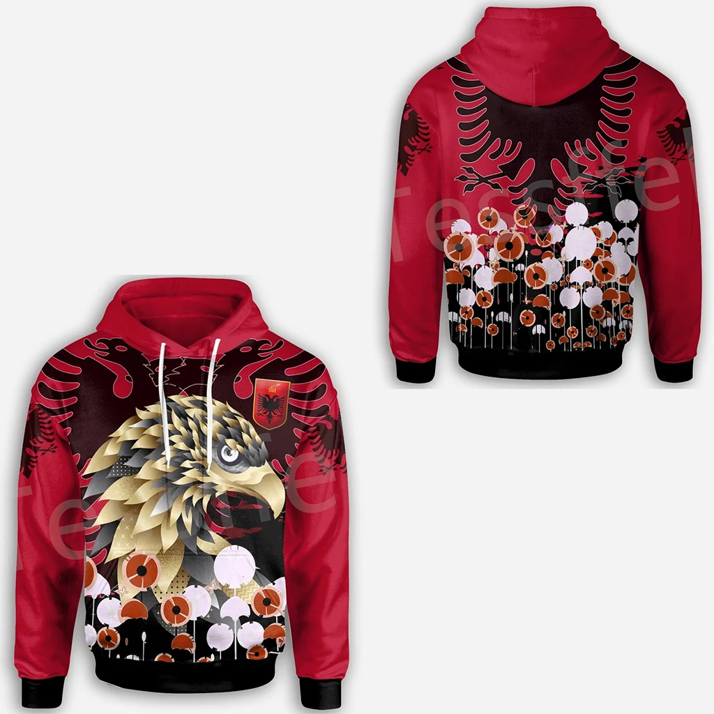 

Tessffel NewFashion Country Flag Albania ShqipÃ«r Tattoo Men/Women Tracksuit 3DPrint Harajuku Streetwear Casual Funny Hoodies A11