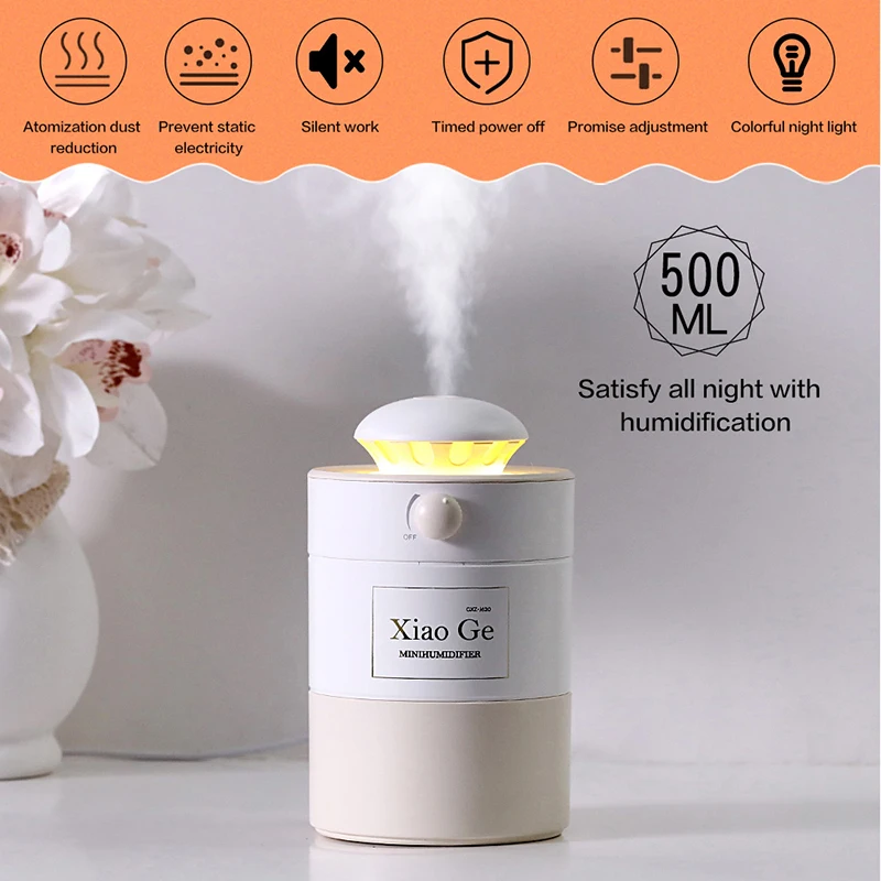 Мини USB увлажнитель воздуха диффузор эфирного масла светодиодный ультразвуковой