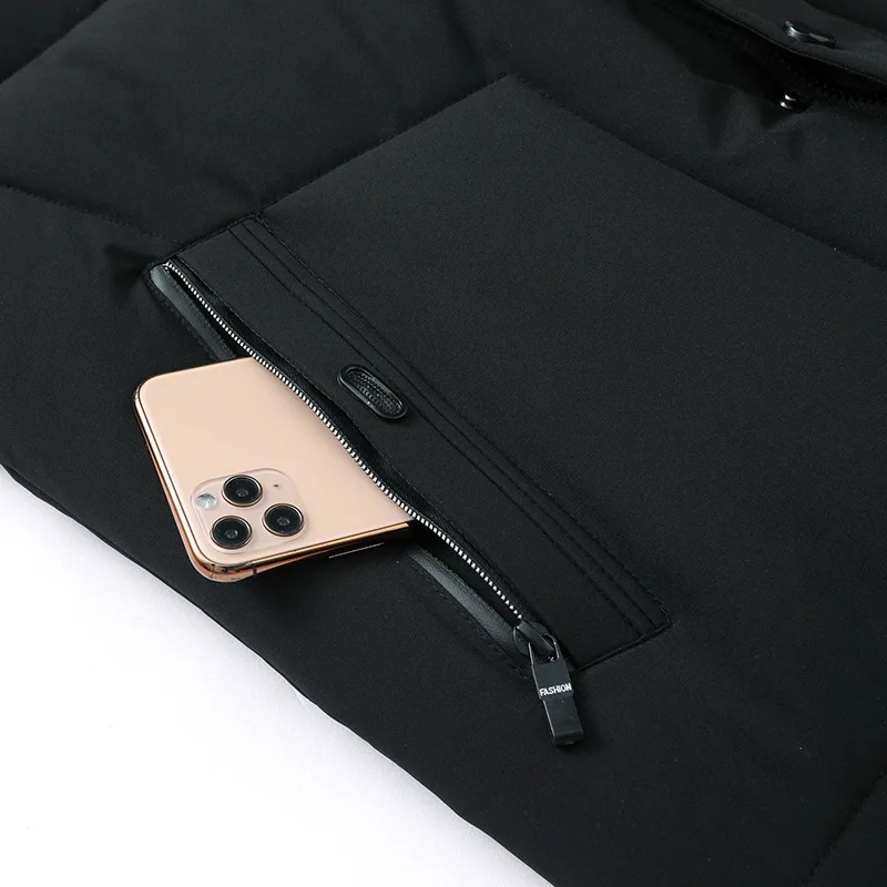 

BOLUBAO Winter New Men Brand Solid Color Hoodies Parkas Casual Mens Hooded Parkas Windproof All-Match Long Parkas Male Coats