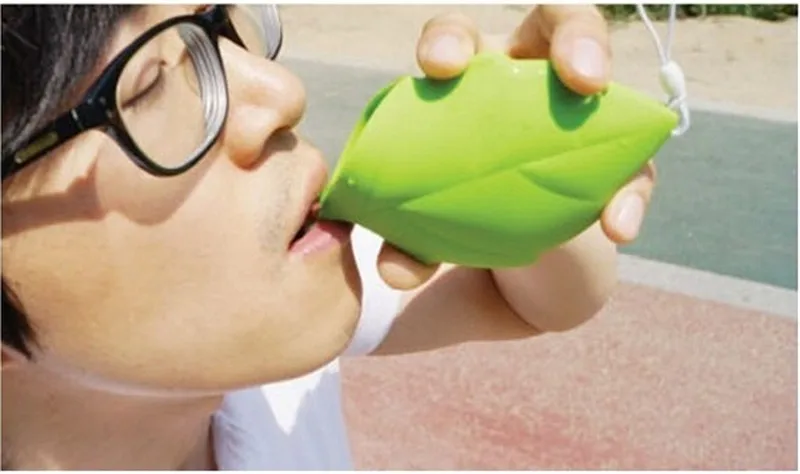 1 шт. Портативный путешествия Питьевая чашка силиконовый чехол в виде кленового