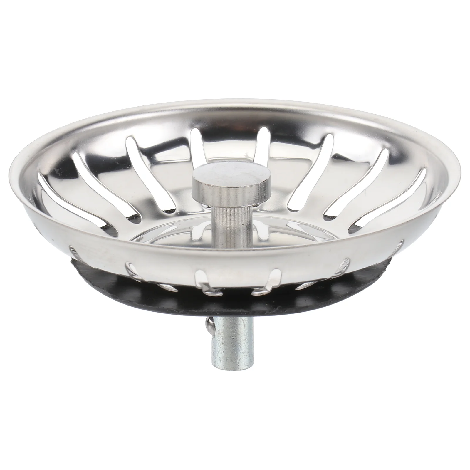 

Kitchen Sink Strainer Stainless Steel Kitchen Garbage Disposal Strainer Sink Drain Catcher (Silver)