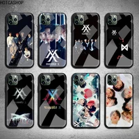 monsta x kpop boy phone case tempered glass for iphone 12 pro max mini 11 pro xr xs max 8 x 7 6s 6 plus se 2020 case