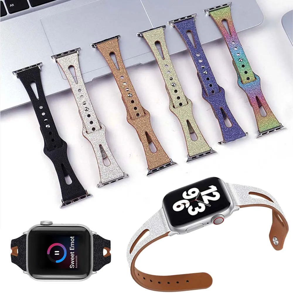 

Vintage Women Leather Strap Band For Apple Watch Series 6 5 4 3 2 SE iWatch 38mm 40mm 44mm 42mm Bracelet Accessories