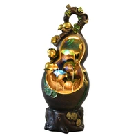 make a fortune as endless as flowing water decoration indoor fengshui wheel gourd circulating water landscape fountain