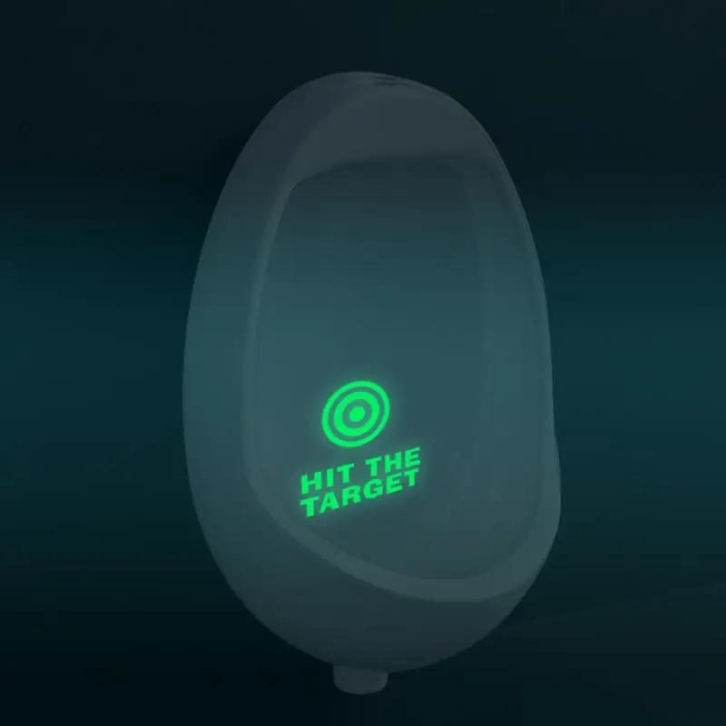 Туалет попасть в цель Водонепроницаемый световой обои наклейки на сиденья DIY Wall