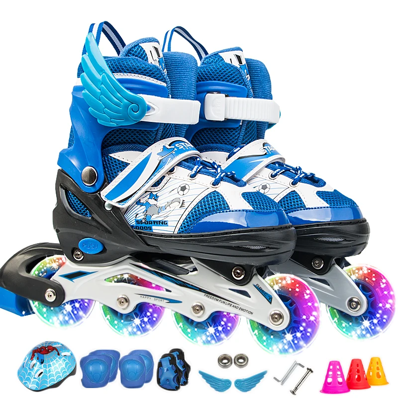 Трикс дети встроенные скейт роликовые катания обувь регулируемый размер