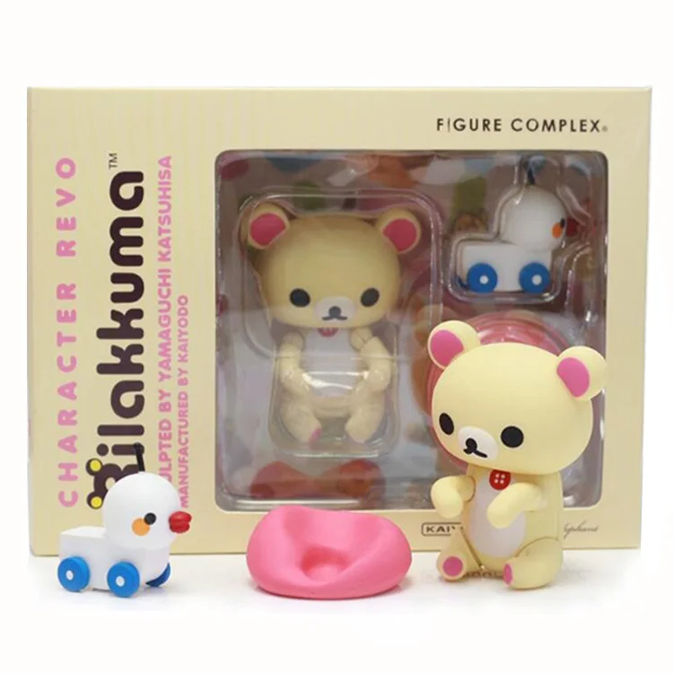 

New Cute Rilakkuma Korirakkuma Bear PVC Action Figure Model Toys Set Dolls Kids Children Gifts