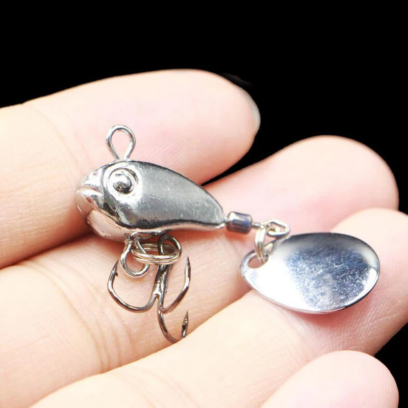 

Silver Hard Lure 1PCS 8.5g Metal VIB Fishing Lure Spinner Sinking Rotating Spoon Crankbait Sequins Baits Fishing Tackle