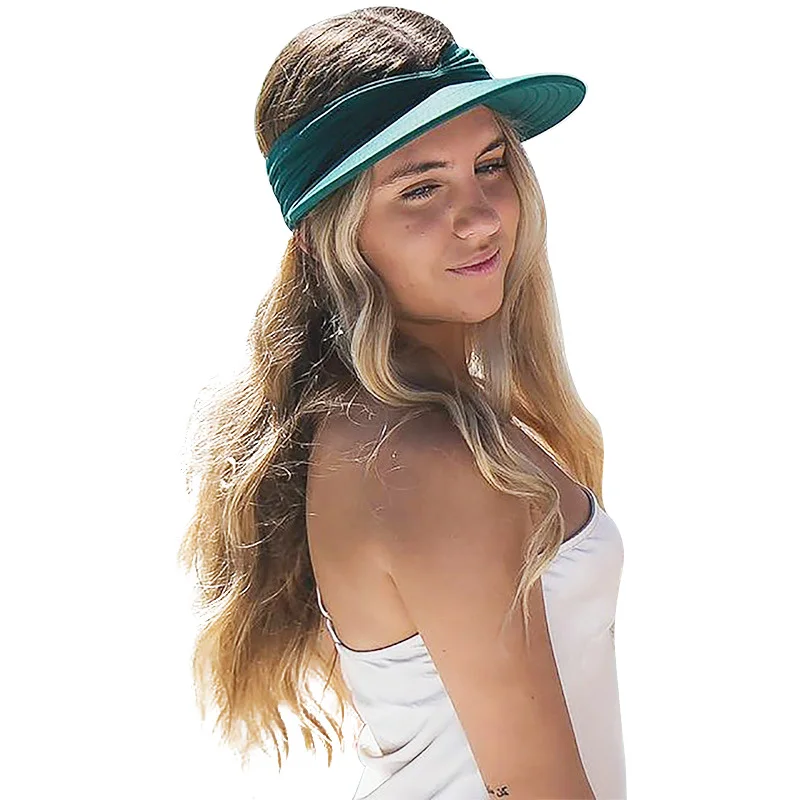 

Women Men Sun Hat Summer Hat Candy Color Top Elastic Empty Cap Soft Breathable Sunscreen Hat Visor Caps Bicycle Sunshade Hats