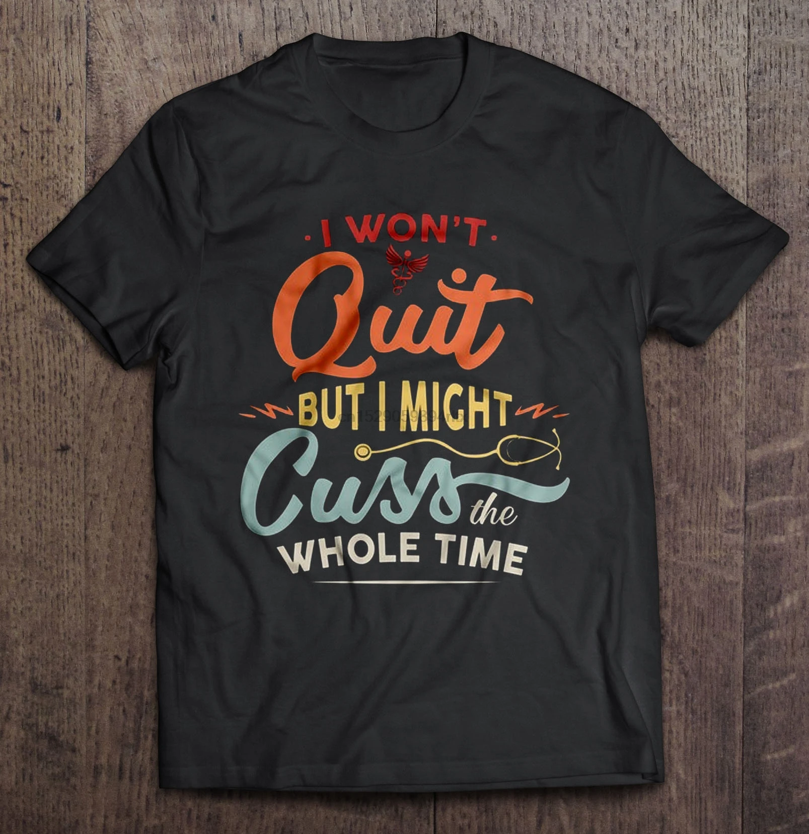 Мужская смешная футболка модная CNA I't Quit но я могу ударить все время женская