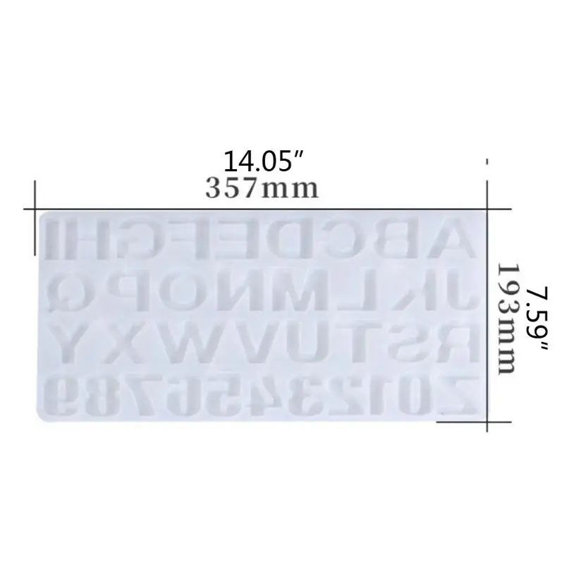 

Crystal Epoxy Resin Mold Alphabet Letter Number Pendant Casting Silicone Mould