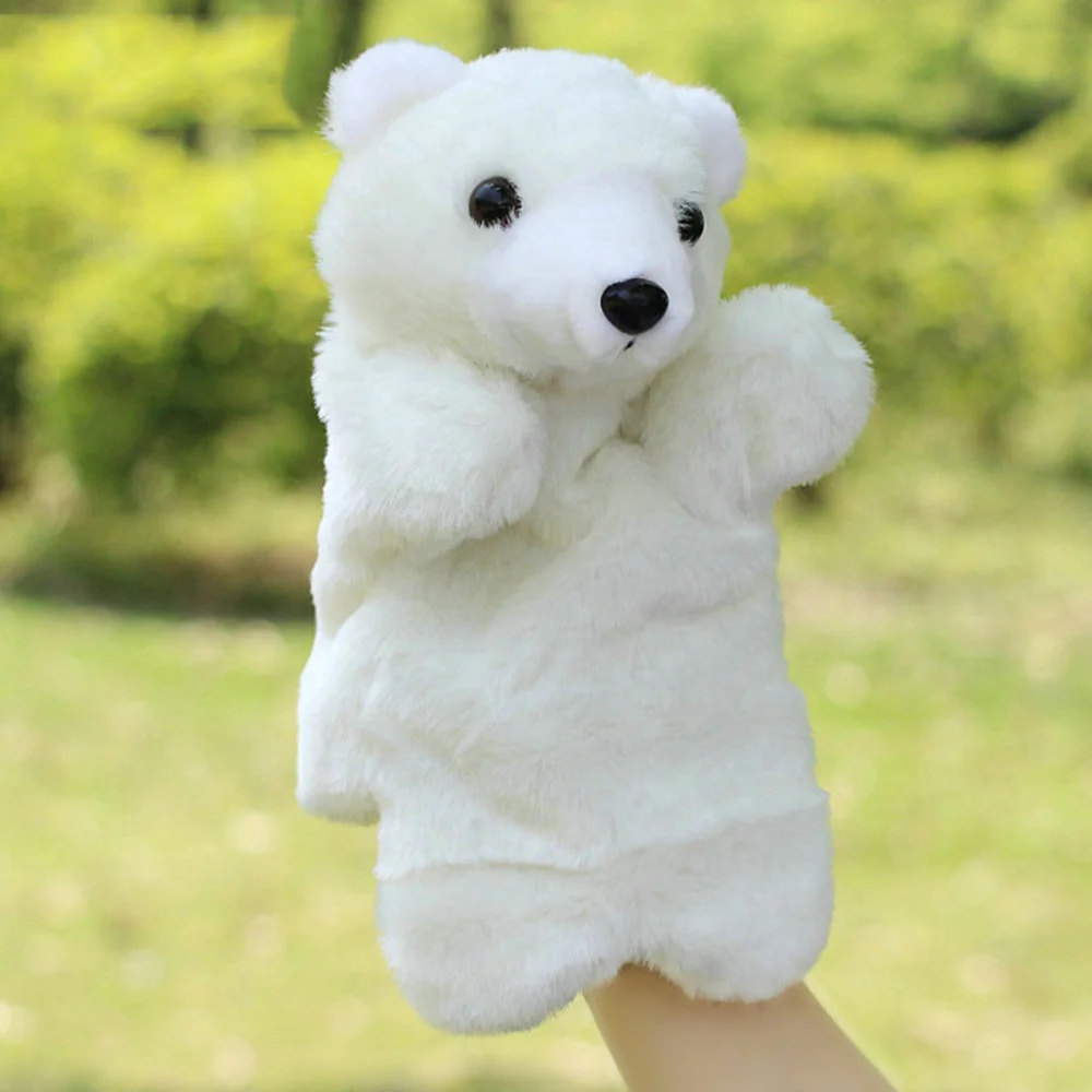 

Adorable Plush Hand Puppet Bear Zoo Friends Animals Educational Puppets Dolls Bear (Brown)