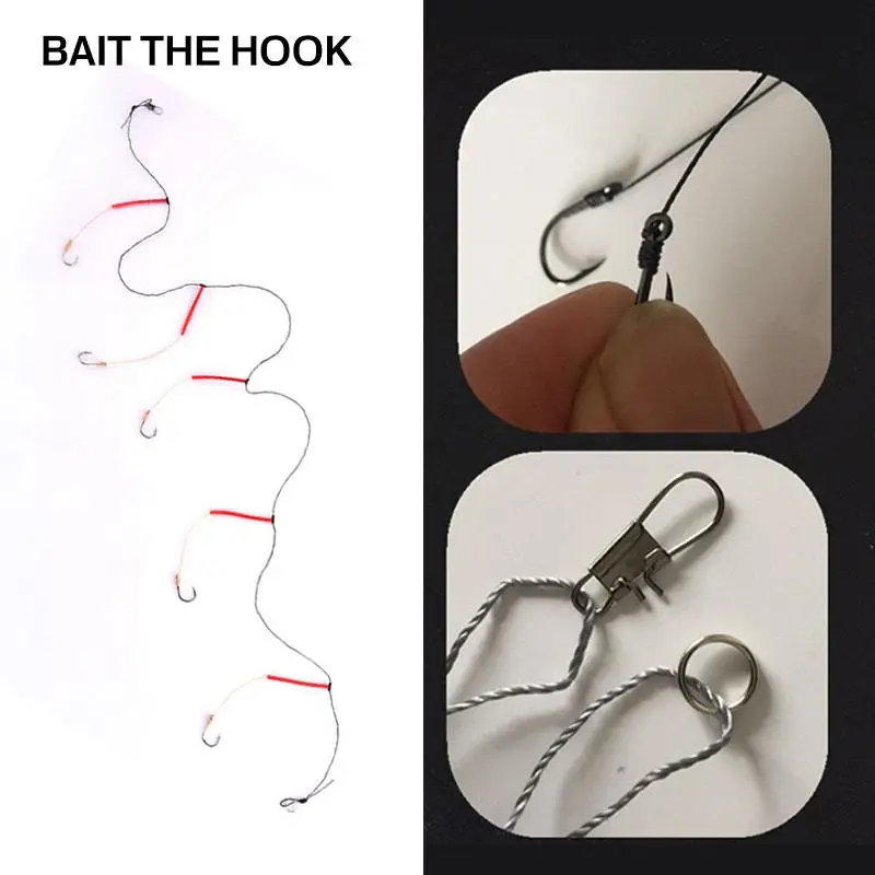 Рыболовные снасти портативный практичный 5 крюк металлическая приманка Прочный
