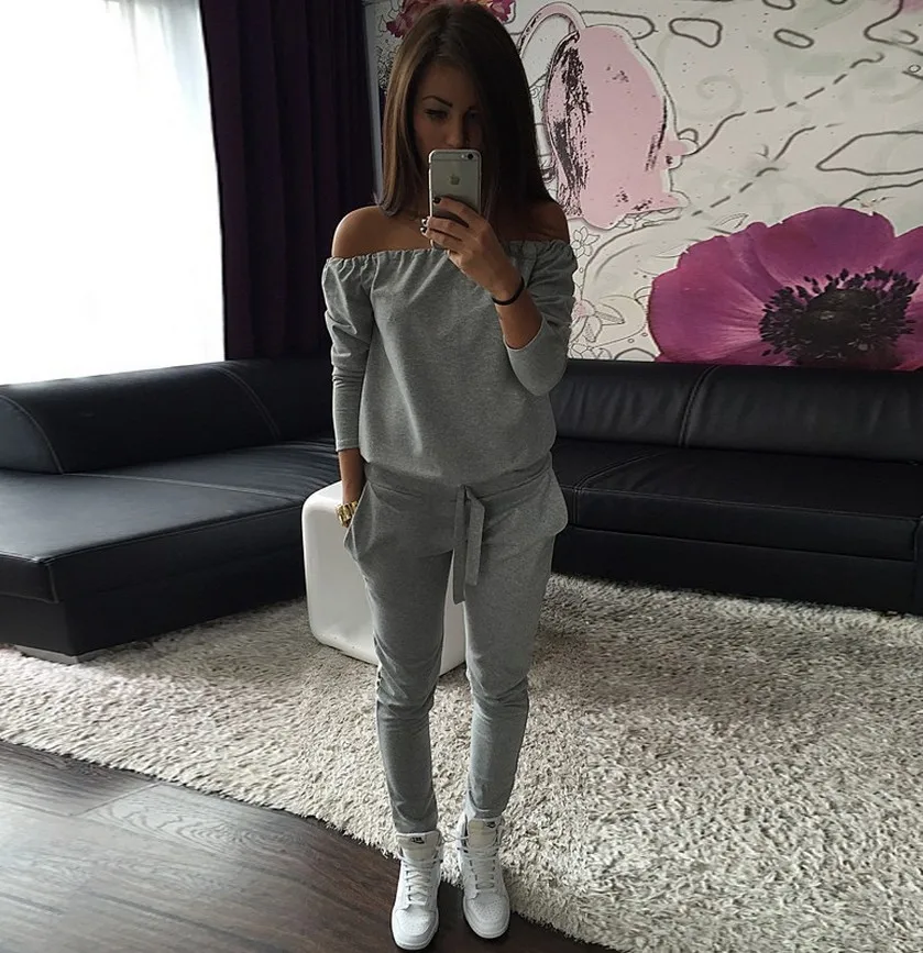 Новый женский спортивный костюм на плечо и для отдыха|Спортивные костюмы| |