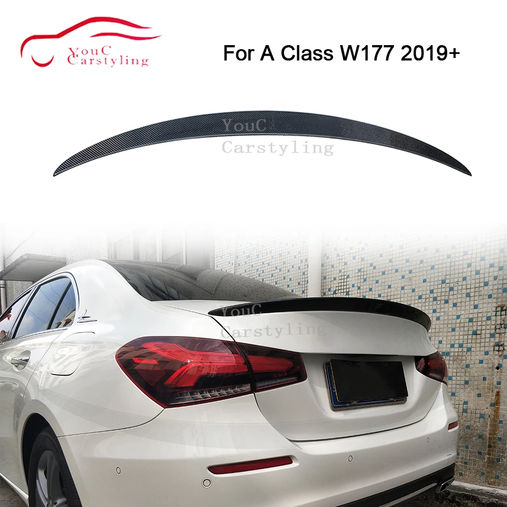 W177 задний спойлер из углеродного волокна крыло багажника для Mercedes новый класс