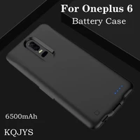 kqjys battery charger case for oneplus 6 battery cover external power bank backup shockproof charging back cover for oneplus 6