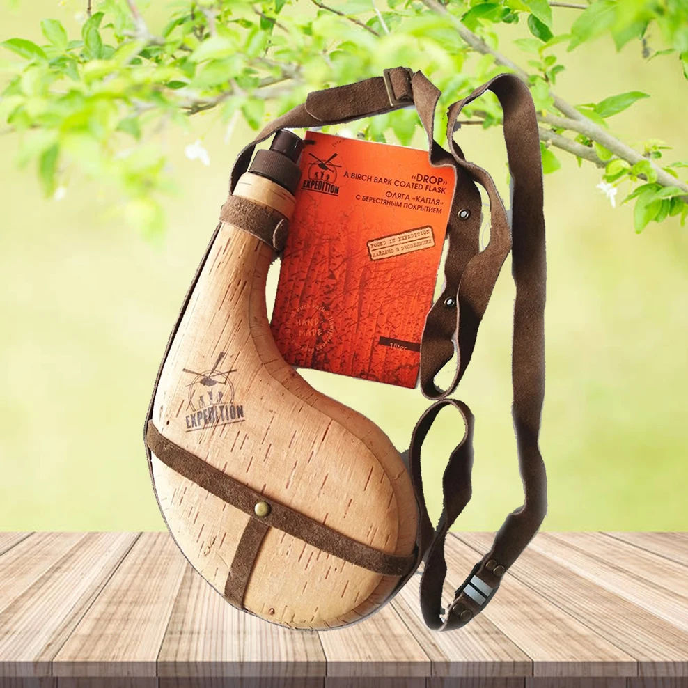 Весенний берестяной чайник ENERGE портативная уличная бутылка для воды сумка вина с