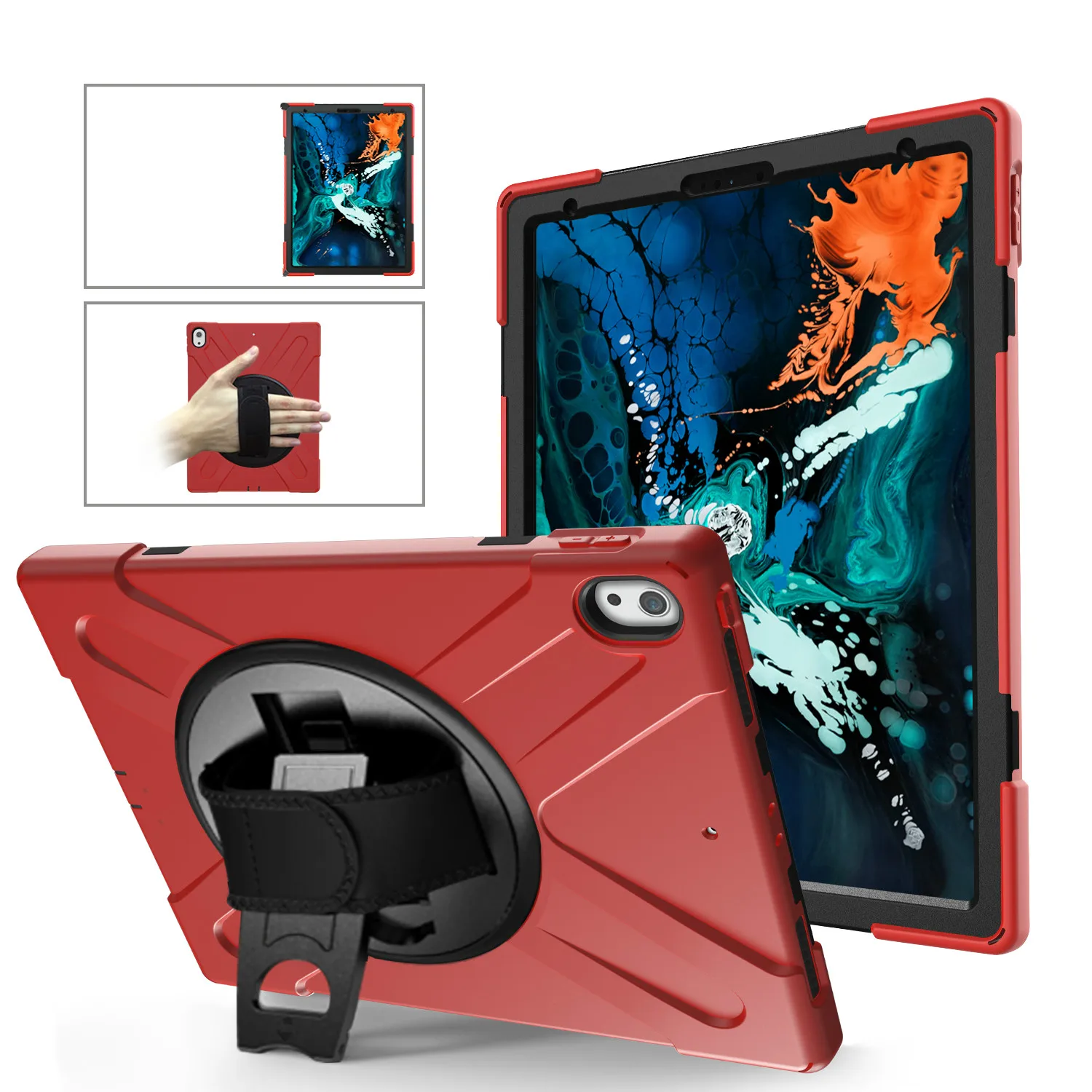 Чехол для ipad Pro 12 9 (2018) вращающийся на 360 градусов противоударный Прочный чехол