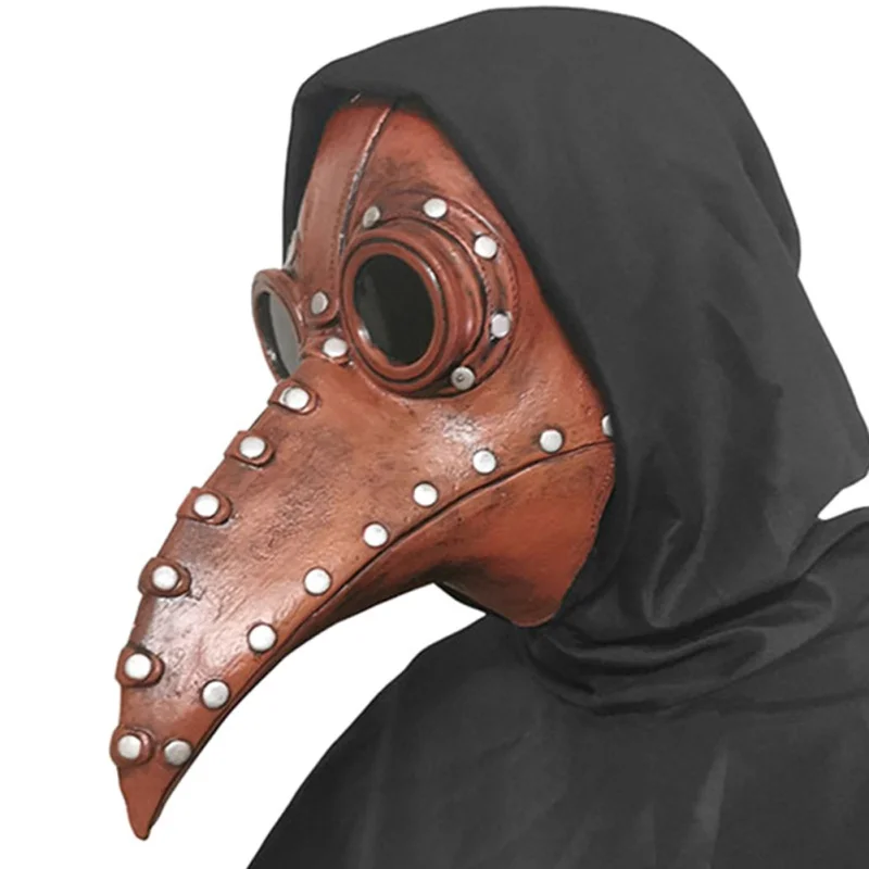 Маска Чумного доктора на Хэллоуин с длинным носом Женская страшная маска