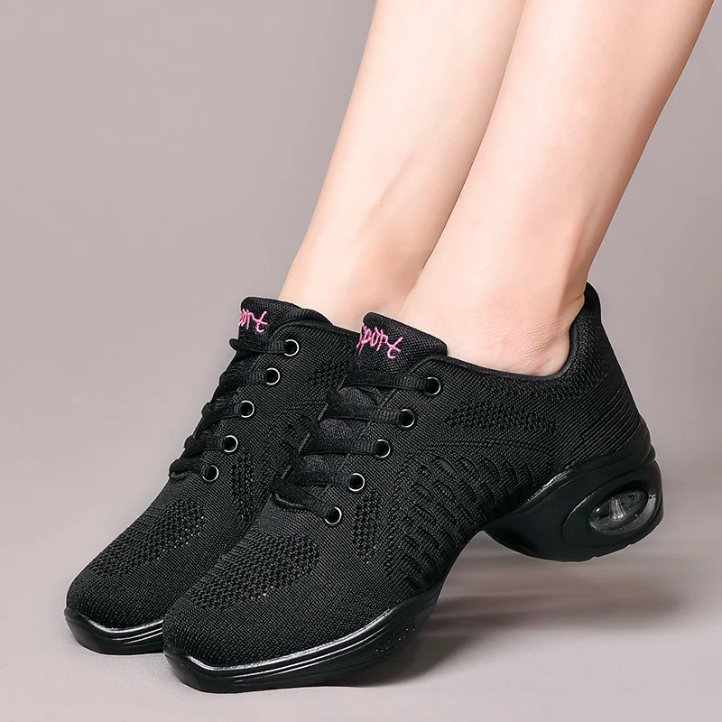 Женские кроссовки с мягкой подошвой дышащая Спортивная обувь для танцев джаз хип
