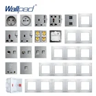 Настенная розетка Wallpad, модуль сделай сам из серебристой алюминиевой панели, электрическая розетка, функция S6, Комбинация клавиш