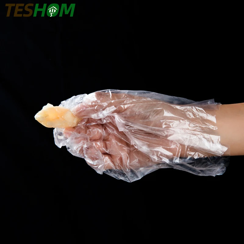

1000 pcs Disposable Gloves One-off Plastic Gloves Restaurant BBQ Transparent Eco-friendly PE Gloves Kitchen Garden Accessories