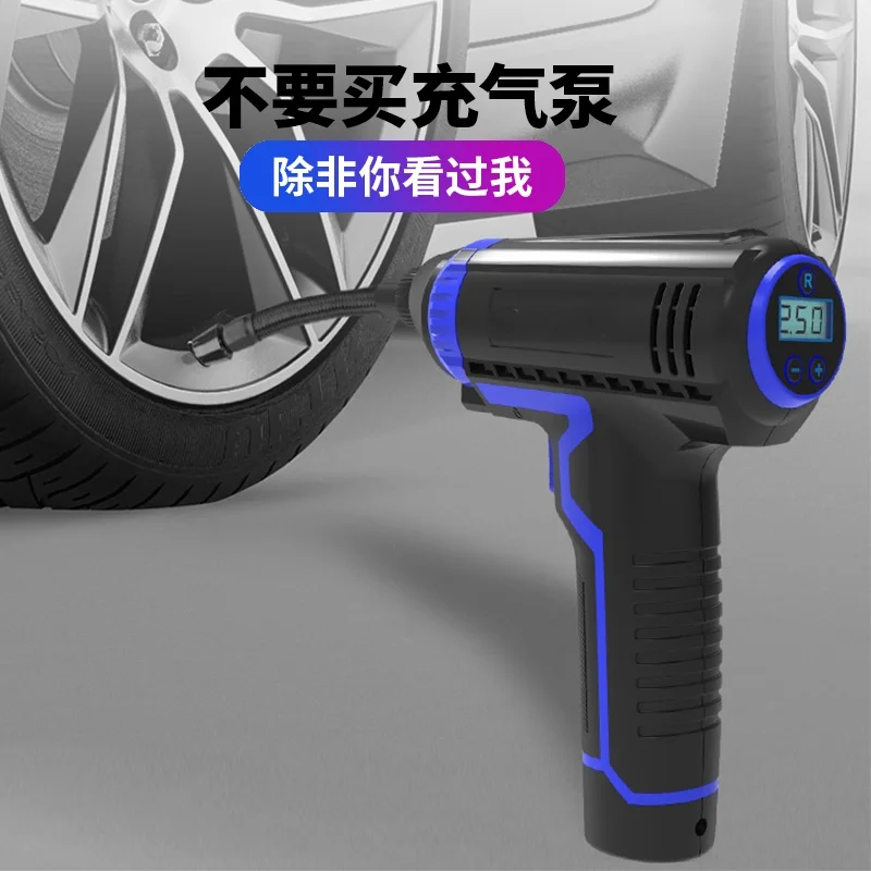 

Беспроводной автомобильный воздушный компрессор, портативный, USB зарядка, цифровой дисплей, светодиодная подсветка, для автомобилей и мото...