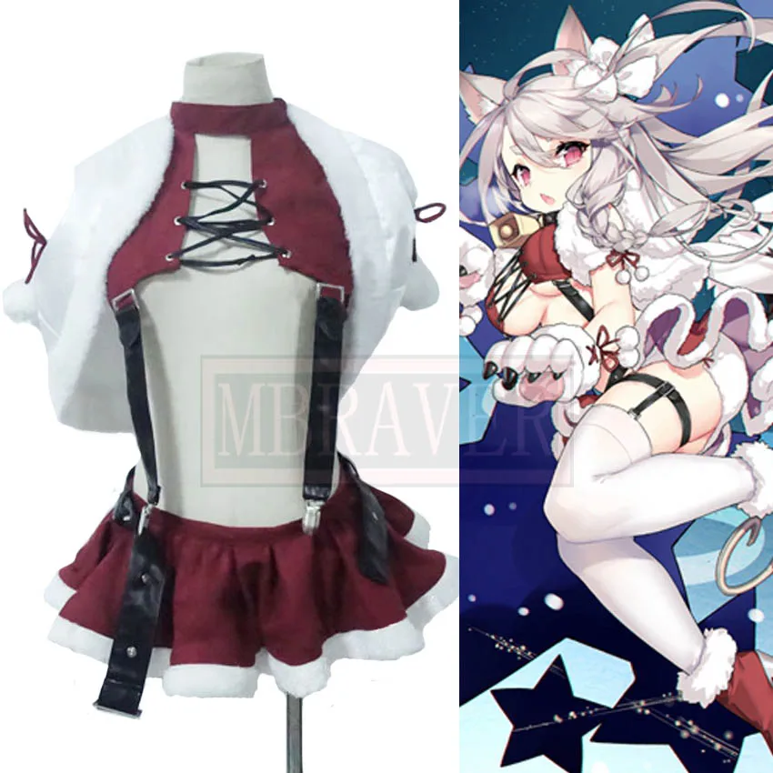 Azur Lane IJN Yudachi Косплэй костюм на Хэллоуин для рождественской вечеринки форма