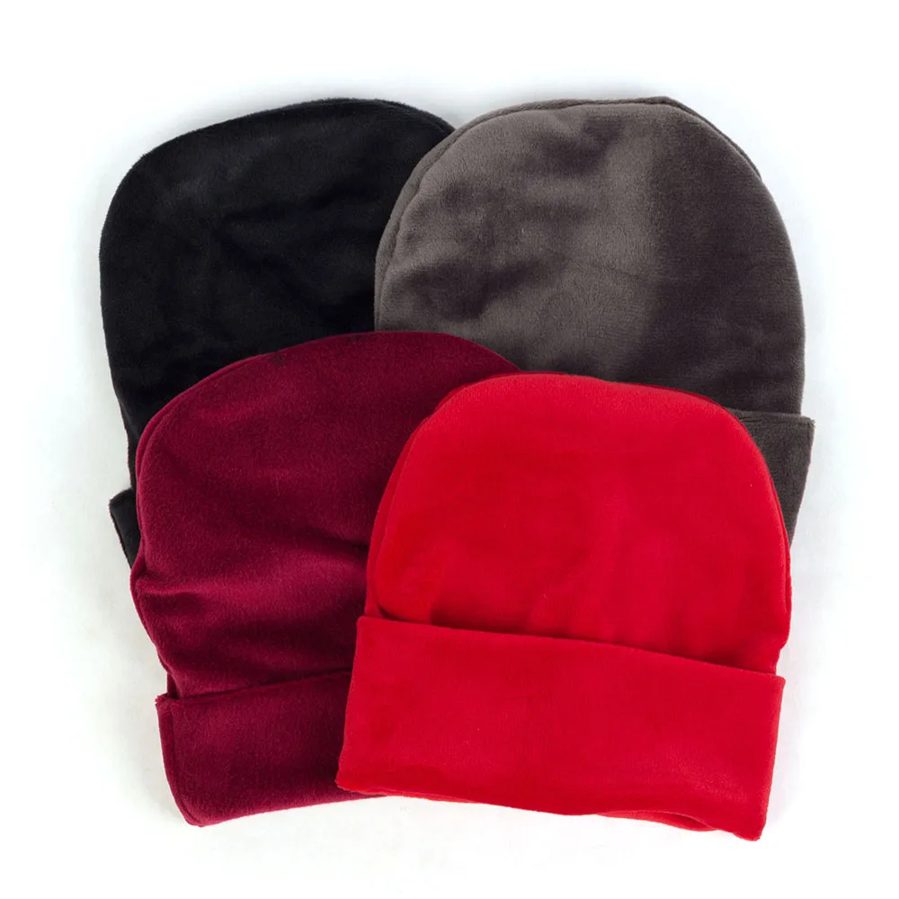Шапка для новорожденных мальчиков и девочек велюровая осенне-зимняя теплая