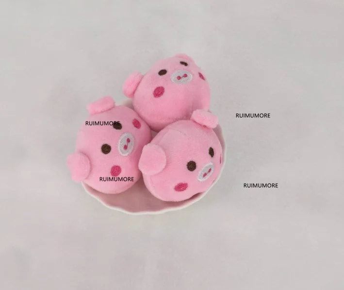 1piece 5cm Все брелки плюшевые игрушки, новогодний подарок 4-16 см прибл. Плюшевые игрушки свиньи куклы - Цвет: 1piece 5cm