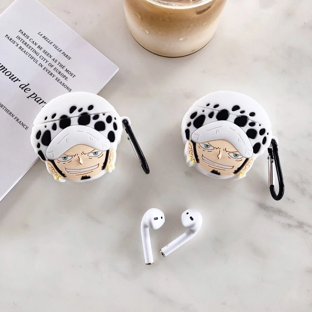 Для apple, bluetooth-гарнитура, японское аниме, цельный Trafalgar, чехол для наушников для airpods 1 2, мягкий силиконовый защитный чехол